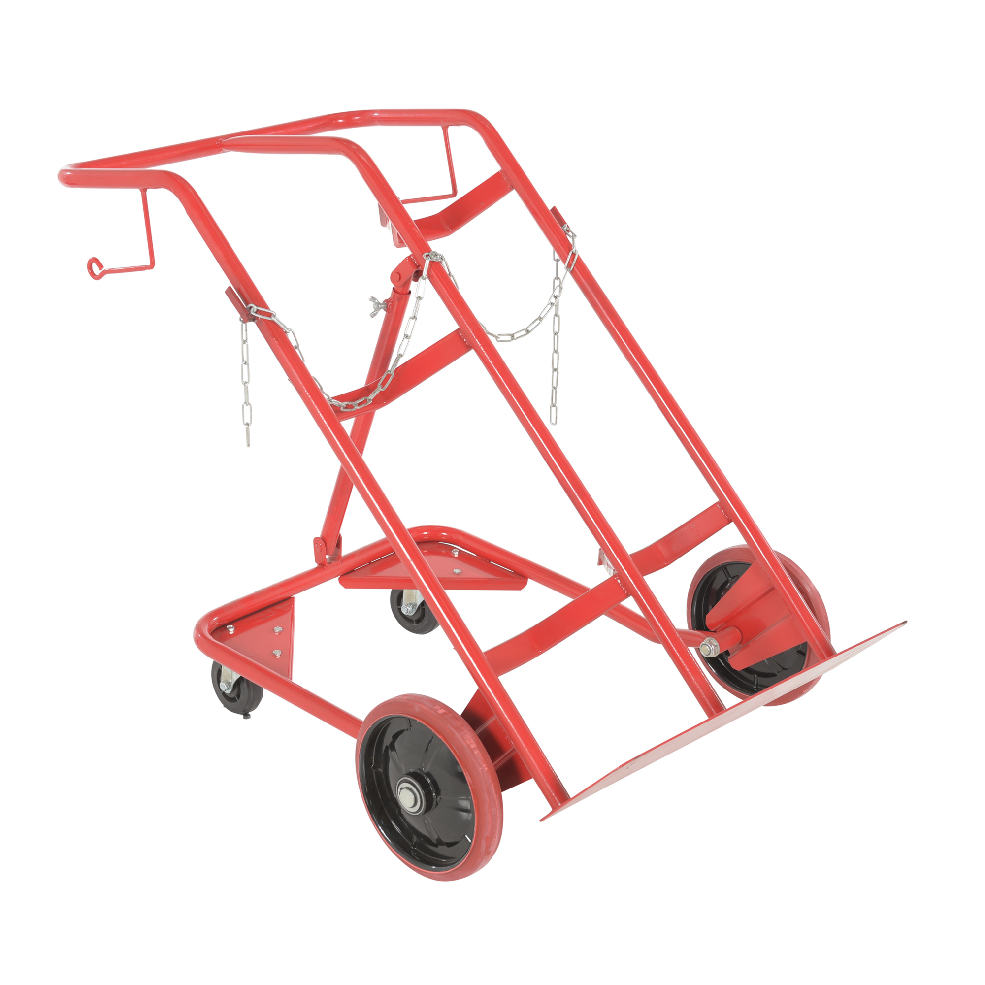 Vestil Steel Cylinder Tilt Back Hand Truck - 350-Lb. Capacity, 10in. Tires, Model# CYHT-350